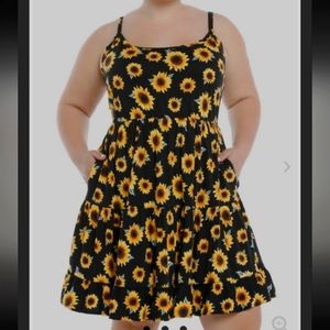 Sunflower Tiered Strappy Dress Plus Size